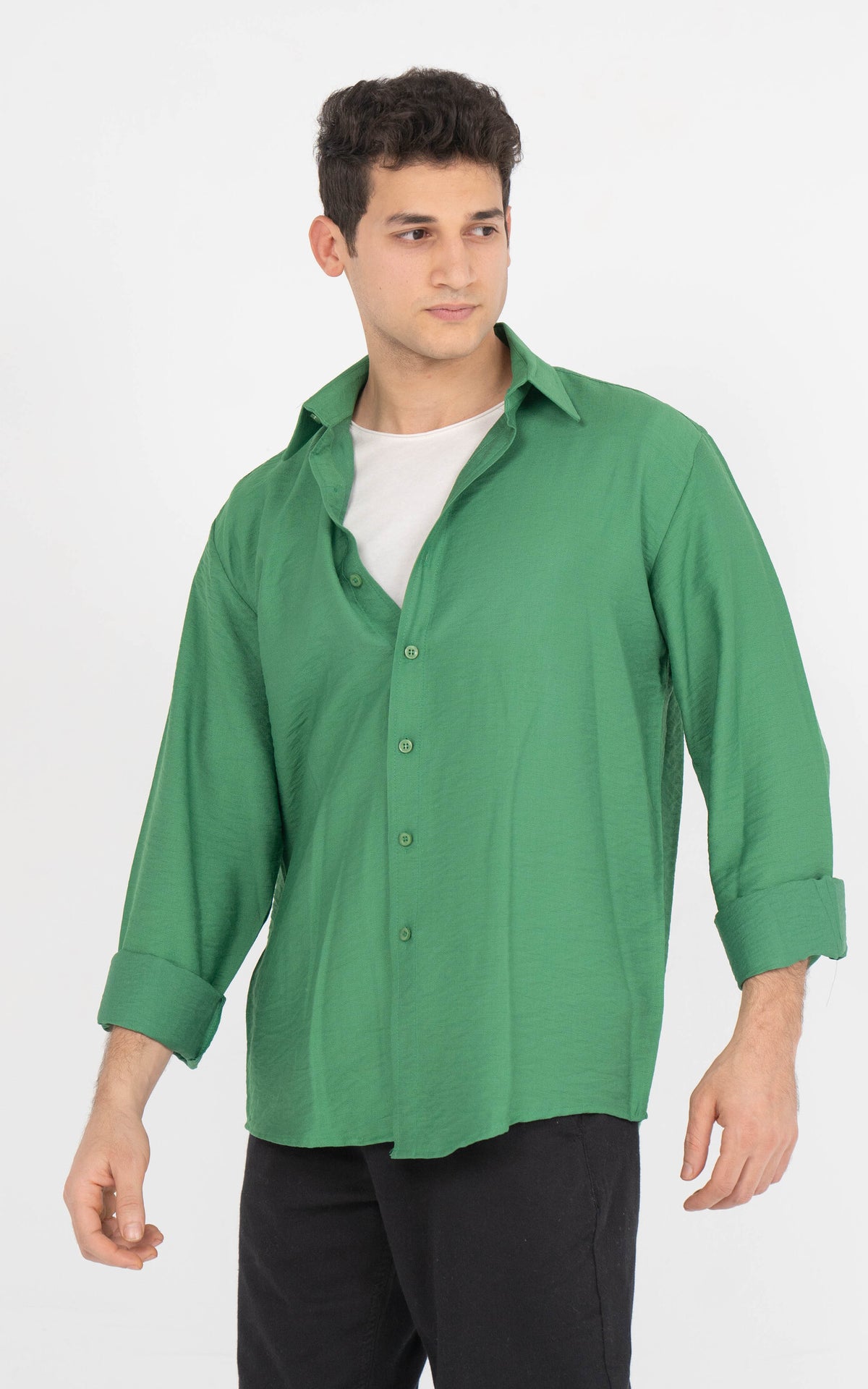 Verdant Luxe - Men’s Regular Fit Linen Shirt