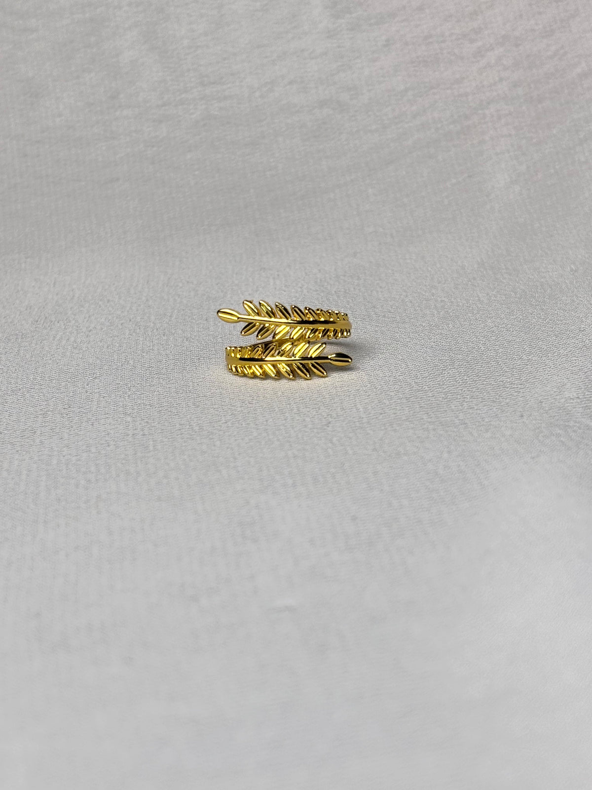 Golden Wheat Ear Ring